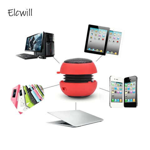 Mini Column Speaker Wired Stereo Sound Box Hamburger Shape Loudspeaker Audio Music Player for Mobile Phones Tablet ► Photo 1/6