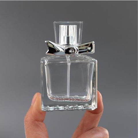 perfume bottle bow case Portable glass perfume bottle empty bottle travel spray perfume sub-bottle ► Photo 1/2