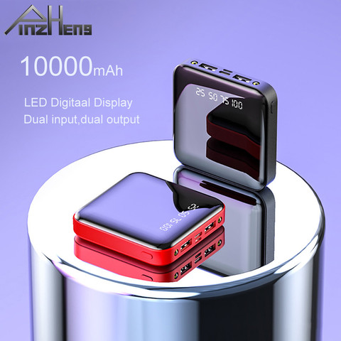 PINZHENG Mini 10000mAh Power Bank For Xiaomi Mi Power Bank Portable Charger  External Battery LED Digital Display USB Powerbank - Price history & Review, AliExpress Seller - PINZHENG Global Store