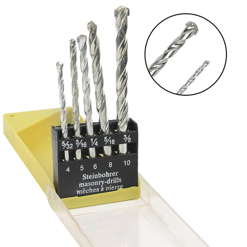 5PC 4-10mm Tungsten Carbide Drill Bit Set for Masonry Concrete Drilling Power Tool Accessories Drilling Bits Set ► Photo 1/6