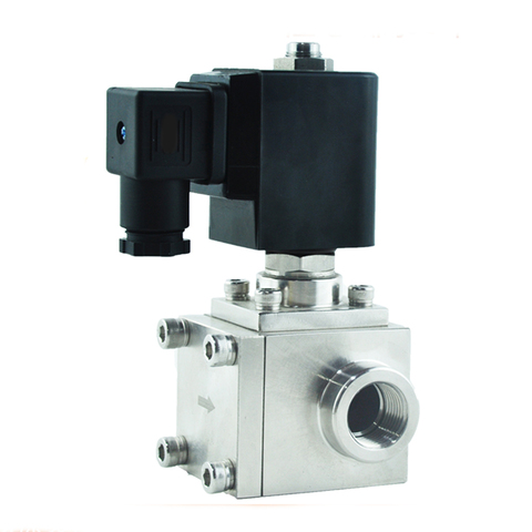 304 stainless steel high pressure car wash solenoid valve, normally closed or normally open  1/4