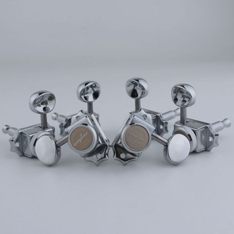 1 SET 3R3L GUYKER Chrome Lock String Tuners Vintage Tuners Machine Heads Tuners ► Photo 1/3