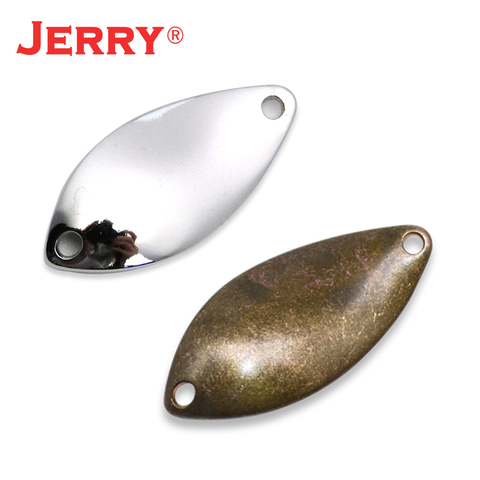 Jerry 0.6g 1.2g 1.8g 2.8g micro spoons spinning fishing lures metal bait brass trout lures unpainted blank pesca glitters DIY ► Photo 1/6