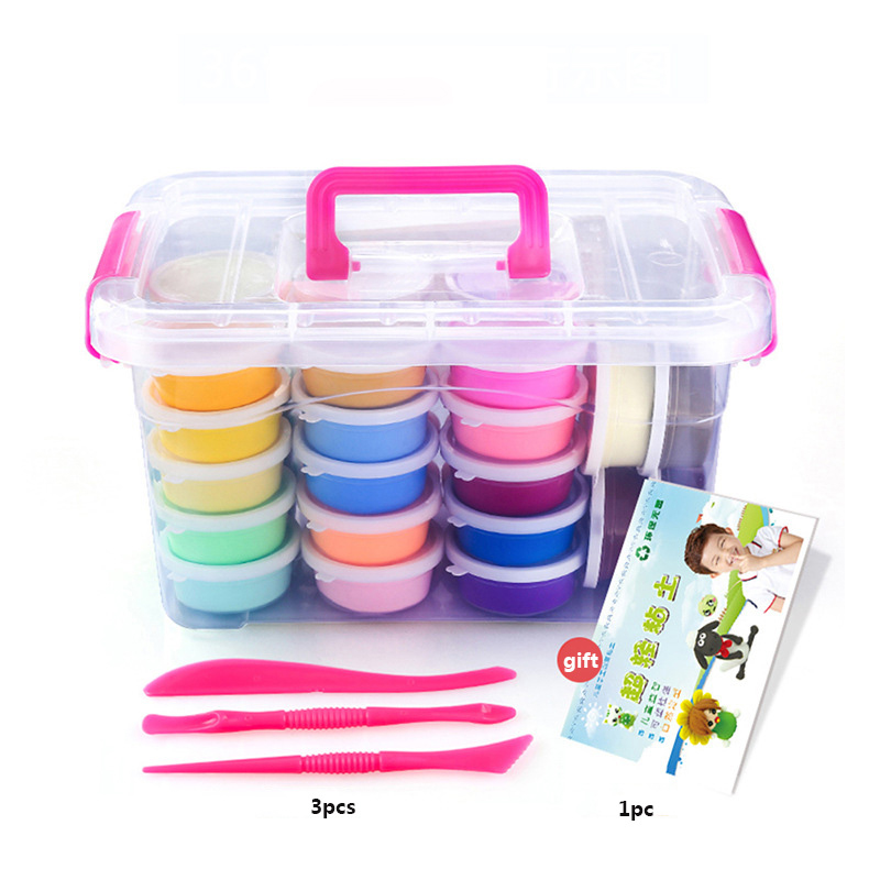 36colors Kids Polymer Clay Super Light DIY Modelling Clay Slime Soft  Intelligent Plasticine Learning Education Toy for Children - Price history  & Review, AliExpress Seller - LYONAVA Official Store