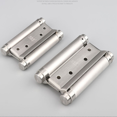 2Pcs/set 3 Inch Double Door Hinge Cabinet Drawer Butt Hinge Door Swing Stainless Steel Hinges With Screws Hand Tools Hardwar ► Photo 1/6