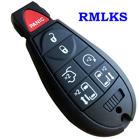 7 Buttons Keyless Entry Smart Remote Key Case Entry Fob Shell Cover For Chrysler Town Country For Dodge Grand Caravan For Jeep ► Photo 1/6