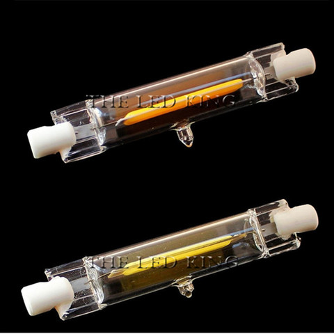 R7S LED COB Bulb J78 J118 Dimmable Glass Tube Light 78mm 118mm Equal 60W 120W Halogen Lamps AC 110V 220V 230V ► Photo 1/6