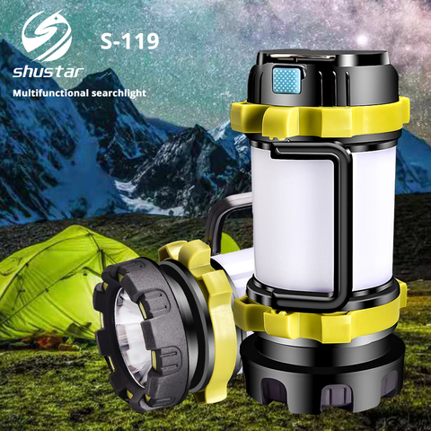 Multifunctional portable searchlight Super Bright Portable Spotlight Built-in rechargeable lithium battery Suitable for camping ► Photo 1/6