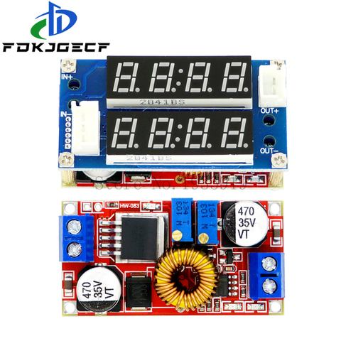 2 in 1 XL4015 5A Adjustable Power CC CV Step-down Charge Module LED Driver Voltmeter Ammeter Constant current constant voltage ► Photo 1/5