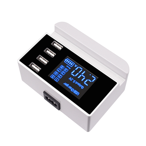 5V 4A(Max) Charging Station Multiple USB Charger Desktop Charger Hub 4 Port with LED Display Power Adapter ► Photo 1/6