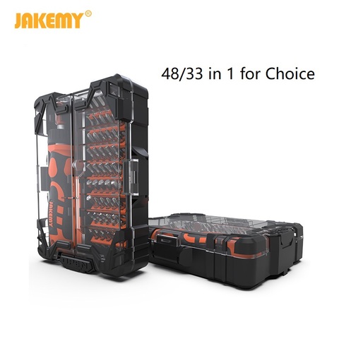 JAKEMY 33/48 in 1 Screwdriver Set Precision Disassemble Repair Tool Kits for Mobile Phone/Tablet PC/Watch/Electronic Household ► Photo 1/6