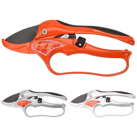 1pc Garden Tool Pruning Shear Scissors Fruit Ratchet Secateurs Cutting Branch Cutter free shipping ► Photo 1/6