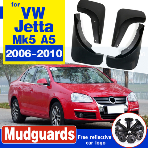 For VW Jetta Mk5 A5 Bora 2005-2010 Mudflaps Splash Guards Front Rear Mud Flap Mudguards 2007 2008 2009 2011 Fender Set Mud Flaps ► Photo 1/6