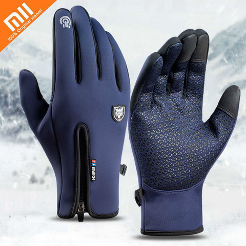 Xiaomi Winter Thermal Gloves Waterproof Windproof Outdoor Sports Warm Cycling Gloves Full Finger Touch Screen Glove Men Women ► Photo 1/6