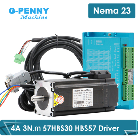 New Arrival! Nema 23 3.0N.m Closed Loop Stepper Motor kits 3.0 Nm 425Oz-in Nema23 stepper motor and drivers / servo motor kits ► Photo 1/6