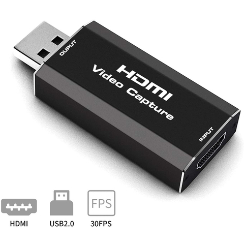2022 Video Capture Card USB 2.0 HDMI Video Grabber Record Box fr PS4 Game DVD Camcorder HD Camera Recording Live Streaming ► Photo 1/6