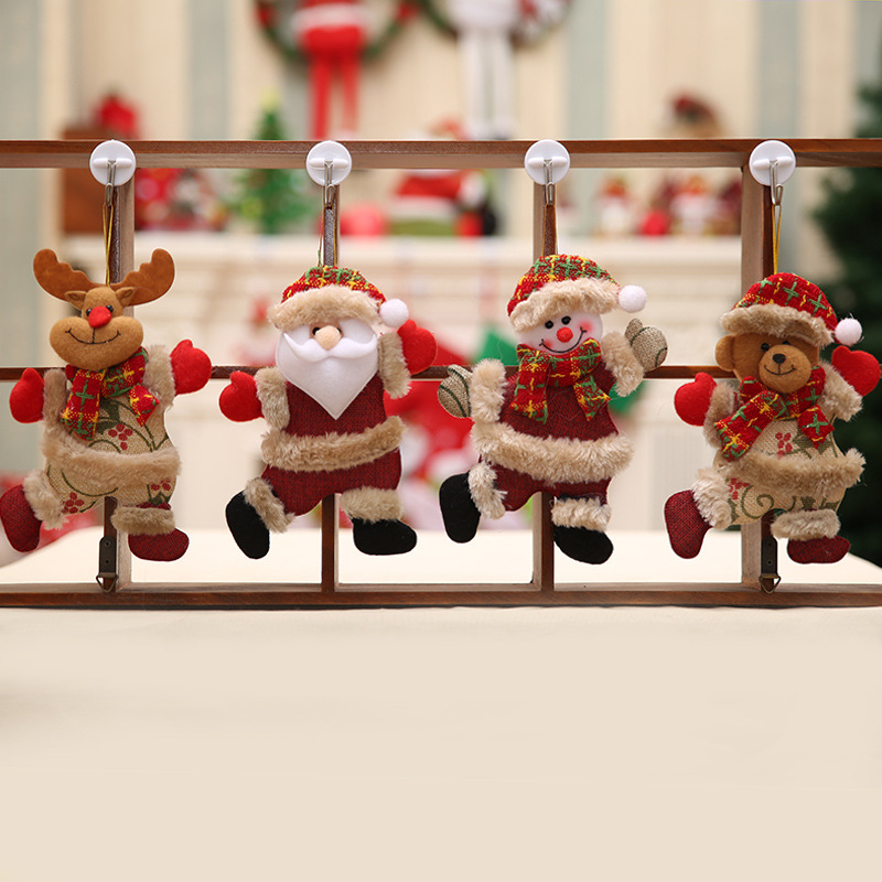 Cute Christmas Tableware Bags Ornaments Snowman Santa Xmas Home Party Decor Gift 