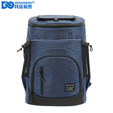 DENUONISS 33L Refrigerator Bag Soft Large 36 Cans Insulated Cooler Backpack Thermal Isothermal Fridge Travel Beach Beer Bag ► Photo 1/6