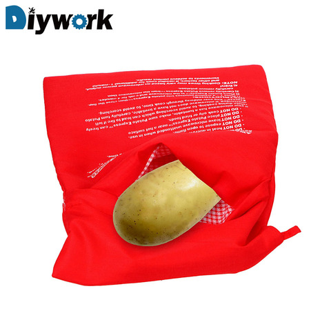 Microwave Baking Potatoes Bag Easy To Cook Steam Pocket Quick Fast Baked Potatoes Rice Pocket Washable Cooker Bag ► Photo 1/6