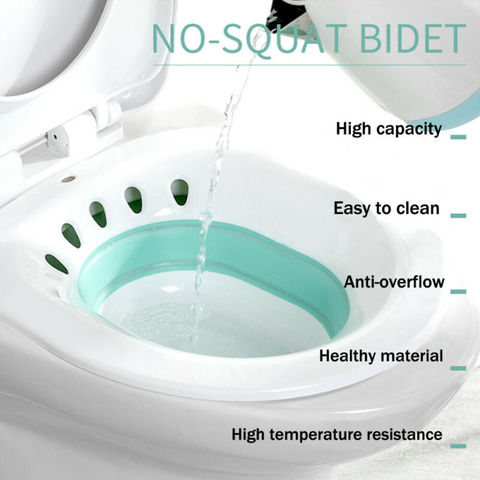 For Pregnant Women Foldable Bidet Wash Basin Hemorrhoidal Relief Pregnant Women Maternity Hip Cleaning Avoid Squatting 2 Colors ► Photo 1/6