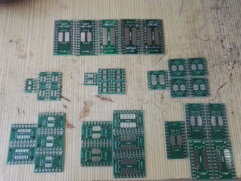 35pcs=7value*5pcs PCB Board Kit SMD Turn To DIP SOP MSOP SSOP TSSOP SOT23 8 10 14 16 20 24 28 SMT To DIP ► Photo 1/6