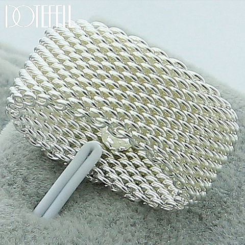 DOTEFFIL 925 Sterling Silver Interwoven Web Ring For Woman Fashion Charm Wedding Engagement Jewelry ► Photo 1/6