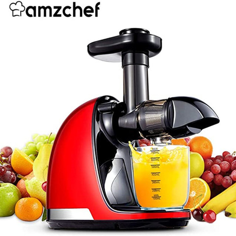 AMZCHEF Slow Juicer Fruit Juicer Machine Cold Press Juicer Extractor Filter Quiet Motor Juice Easy Wash Electric Juicer ► Photo 1/6