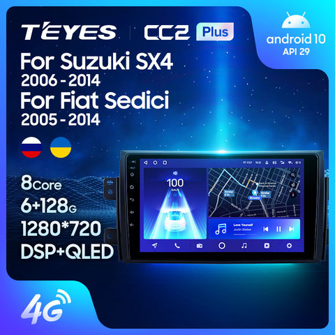 TEYES CC2L CC2 Plus For Suzuki SX4 1 2006 - 2014 For Fiat Sedici 189 2005 - 2014 Car Radio Video Player NavigationNo 2din 2 din ► Photo 1/6