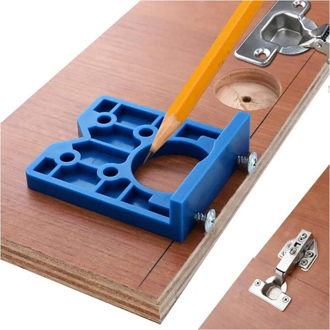 35mm Hinge Jig Hinge Installation Wood Drill Guide Locator Hinge Hole Opener Boring Furniture Door Cabinets Tool For Carpentry ► Photo 1/6