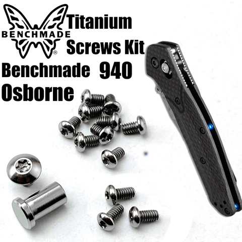 Custom Made Titanium Screw For Benchmade 940 Osborne Knife Handle Screw Folding Knife Parts Make Accessories ► Photo 1/2