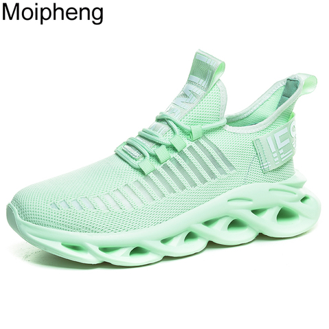 Moipheng Sneakers Women Shoes 2022 Fashion Plus Size 46 Light Lover Casual Shoes Black Basket Sneakers Breathable Walk Men Flats ► Photo 1/6