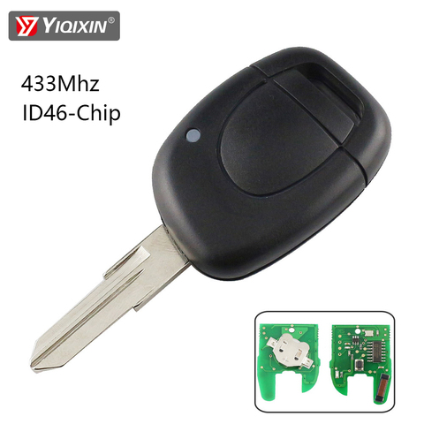 YIQIXIN Remote Car Key Fit For Renault Clio II Master Twingo Kangoo Megane Scenic 1 2 3 Laguna Espace Trafic 1 Button Blade Chip ► Photo 1/5