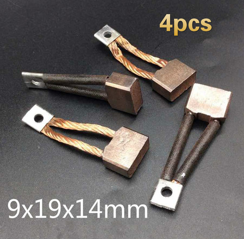 4pcs 9x19x14mm 212 high copper carbon brush for car starter motor ► Photo 1/6