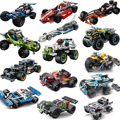 Pull Back Technic Car Lego MOC Truck DIY building blocks kids toys for children 