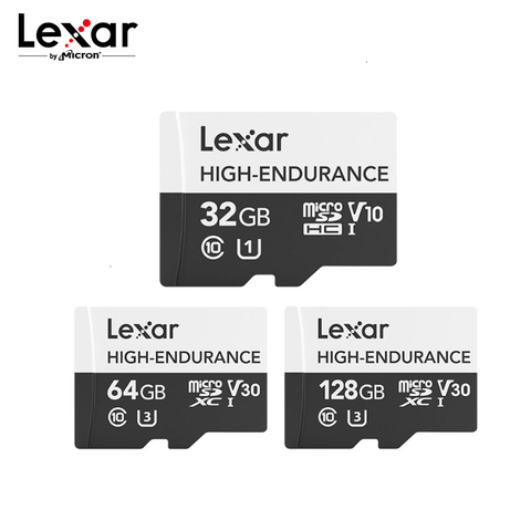 Lexar High Endurance Micro SD Card Max 100MB/s Memory Card 32GB SDHC V10 64GB 128GB SDXC V30 C10 Waterproof TF Card For 4K Video ► Photo 1/6