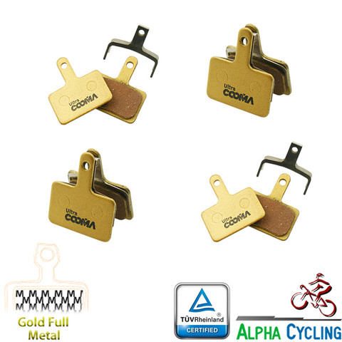 Metal Bicycle Brake Pads for SHIMANO B01S MT200, M575/M525/ M515/M495 and Drako/HDC-300/Auriga comp Gemini, 4 pairs ► Photo 1/6