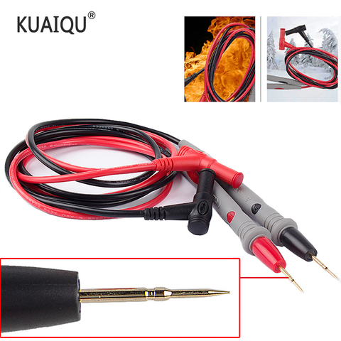 1 Pair Silicone wire Pen Universal Probe Test Leads Pin for Digital Multimeter Needle Tip Multi Meter Tester Probe 20A 1000V NEW ► Photo 1/6