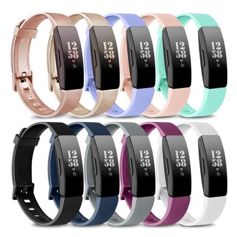 Baaletc Replacement Band For Fitbit Inspire hr  Smartwatch Replacement Wrist Strap For Fitbit Inspire Bracelet Plain Coloured ► Photo 1/6