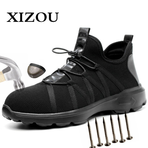 Mens Safety Work Shoes Steel Toe Cap Boots Indestructible Casual Sneakers Hiking