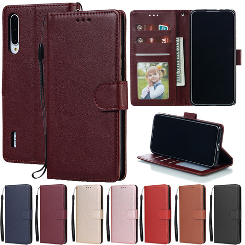 Flip Leather Wallet Case For xiaomi Mi 9 10 Lite Note 10 Lite CC9 CC9E POCO F1 9T Pro A3 Lite A1 5X Redmi 7 8 9 Note 7 8 9 Cover ► Photo 1/6