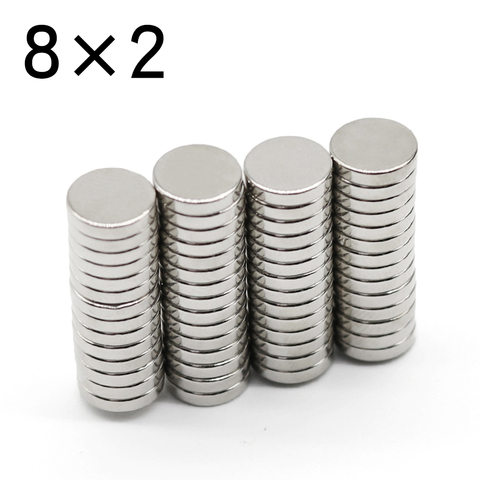 10/20/50/100/200/500 Pcs 8x2 Round NdFeB Neodymium Magnet N35 Super Powerful Small imanes Permanent Magnetic Disc ► Photo 1/6