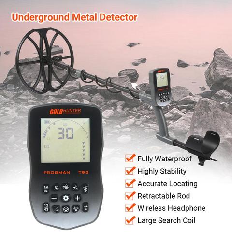 Gold Hunter T90 Gold Metal Detector Underground Metal Detector Waterproof Pinpointer Metal Detector with Wireless Headphone ► Photo 1/6