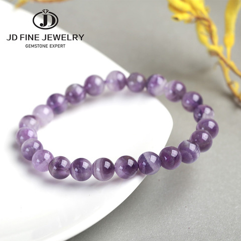 JD Guaranteed Natural Dream Lace Amethyst Stone Bracelets For Women Crystal Gemstone Fine Jewelry Bracelet Manchette Argent ► Photo 1/6