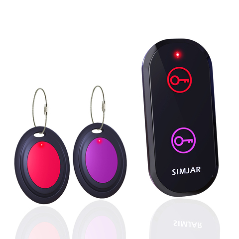 Basic Key Finder with 2 Receivers & 1 Remote,  Wireless Remote Control RF Key Finder Locator Tracker for Keys Wallet Phone ► Photo 1/6