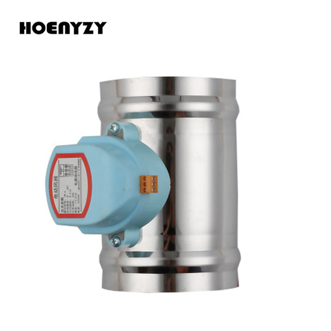 220V 24V 12V Stainless Steel 201 Damper Electric Air Valve Motorized Check Valve for 3/4/5/6/8inch Pipe 80/100/125/150/200/250mm ► Photo 1/6