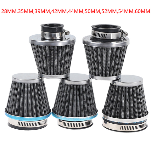 1PC 28/35/39/42/44/48/50/52/54/60mm Universal Motorcycle Air Filter element Auto Mushroom Head Pod Cleaner Double Foam Filter ► Photo 1/6