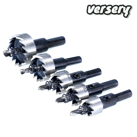 free shipping 5PCS/Set HSS Drill Bit high speed steel Hole Saw for iron Stainless Steel Metal aluminum alloy 16/18.5/20/25/30mm ► Photo 1/6