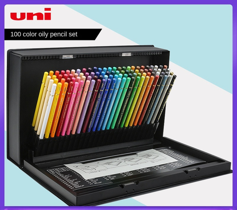 100pcs UNI Mitsubishi  Professional Art Pencils Package Color Lead Sketch  Pencil Oily  Japanese  Pencil 36 C 72C 100C Art Set ► Photo 1/6