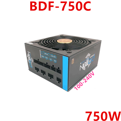 New PSU For Chieftec Full Module 80plus Bronze Mute Host Power Supply 750W Power Supply BDF-750C ► Photo 1/4