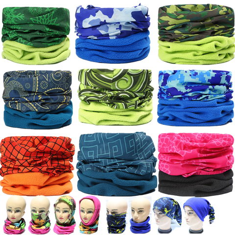 New Fashion Winter Fleece Warm Magic Neck Bandana Scarf Headband Skull Unisex Scarf Multi Functional Seamless Tubular Tube ► Photo 1/6